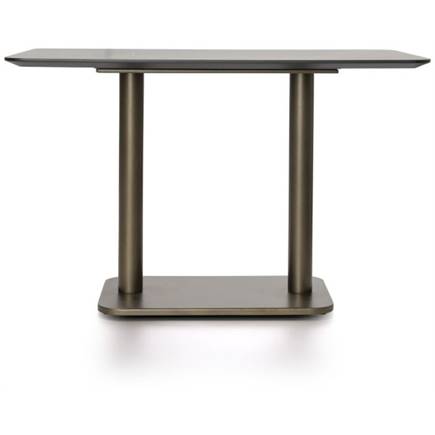 Coco Maison Brest bistrotafel marble light grey 120x75cm Goud